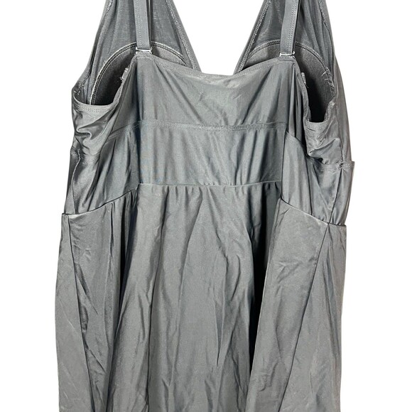 Torrid Black Underwire Swim Dress Size 3 (3X 22/24) One-Piece Adjustable Straps - Picture 11 of 16
